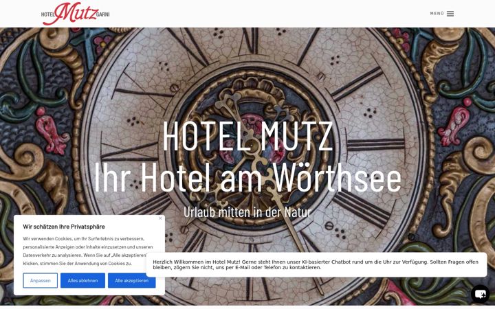Screenshot of hotel-mutz.de