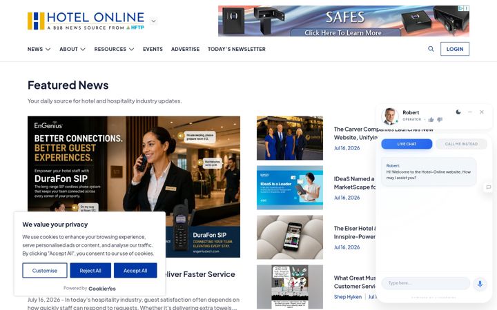 Screenshot of hotel-online.com