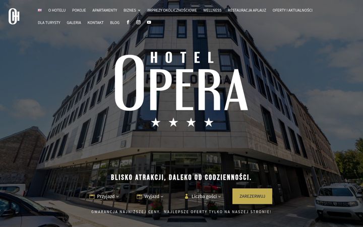Captura de ecrã de hotel-opera.pl