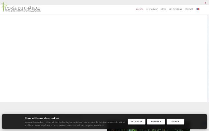 Screenshot of hotel-oree-du-chateau.com