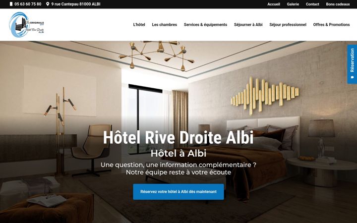 Screenshot of hotel-originals-city-albi.com