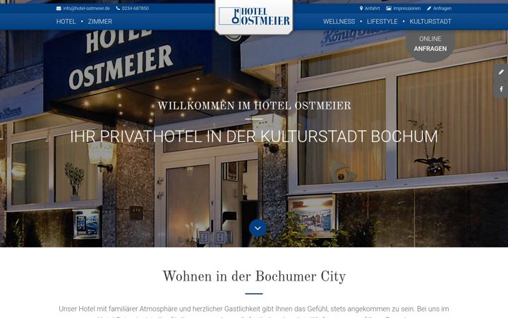 Screenshot of hotel-ostmeier.de