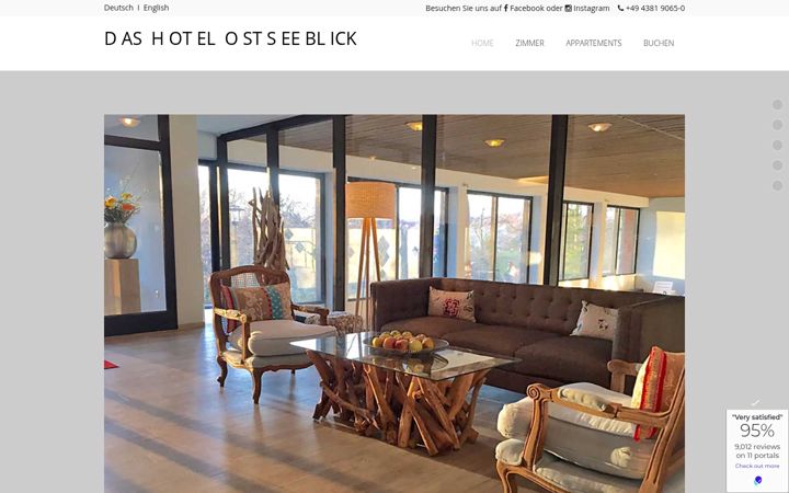 Screenshot of hotel-ostseeblick.de