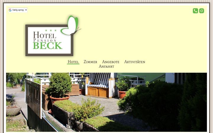 Screenshot of hotel-pension-beck.de