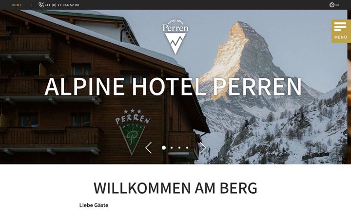 Zrzut ekranu hotel-perren.ch