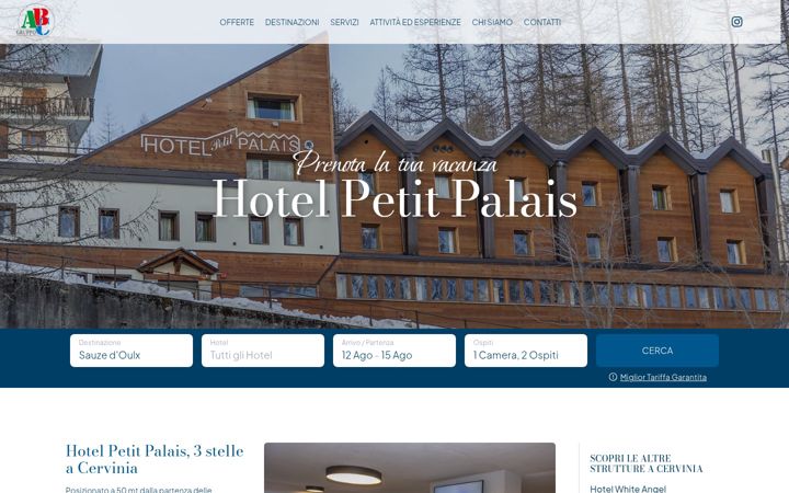 Screenshot of hotel-petitpalais.it