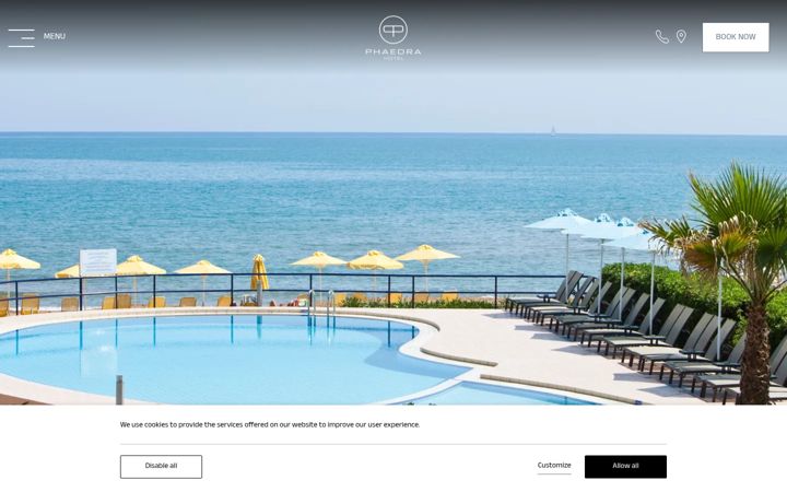 Screenshot of hotel-phaedra.com