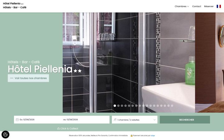 Screenshot of hotel-piellenia.com