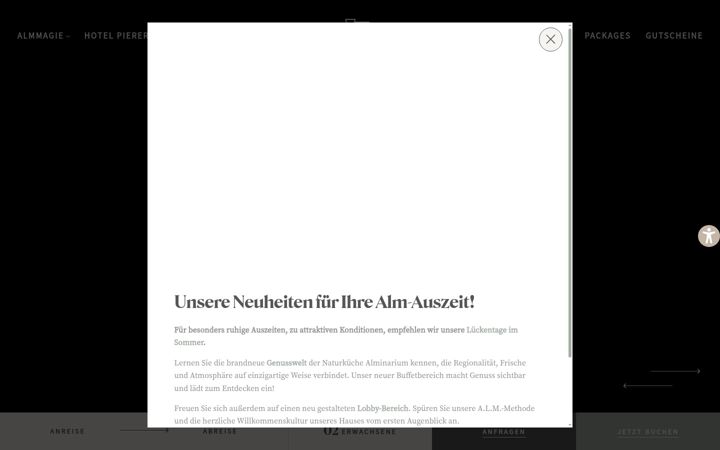 Screenshot of hotel-pierer.at