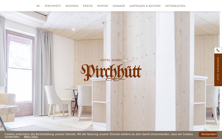 Screenshot of hotel-pirchhuett.at