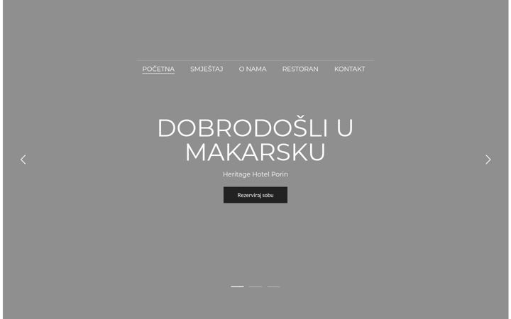 Screenshot of hotel-porin.hr