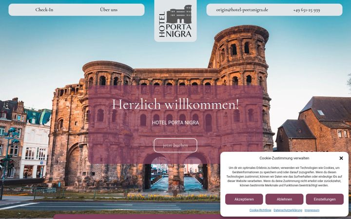 Screenshot of hotel-portanigra.de