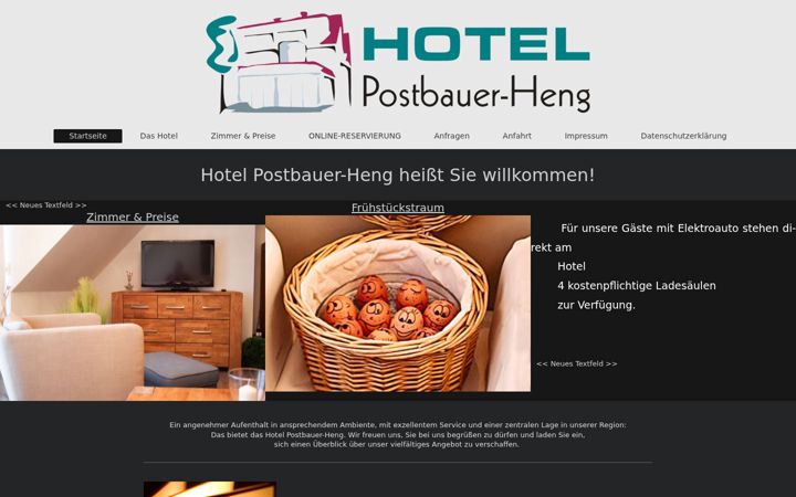 Screenshot of hotel-postbauer-heng.de