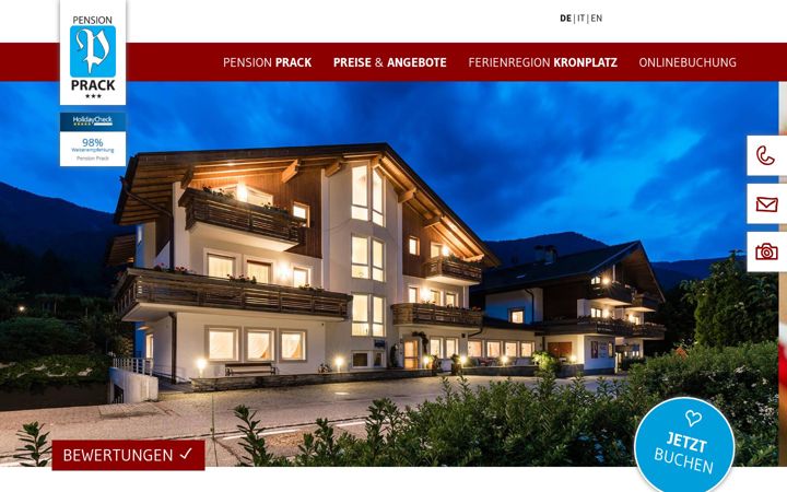 Screenshot of hotel-prack.com