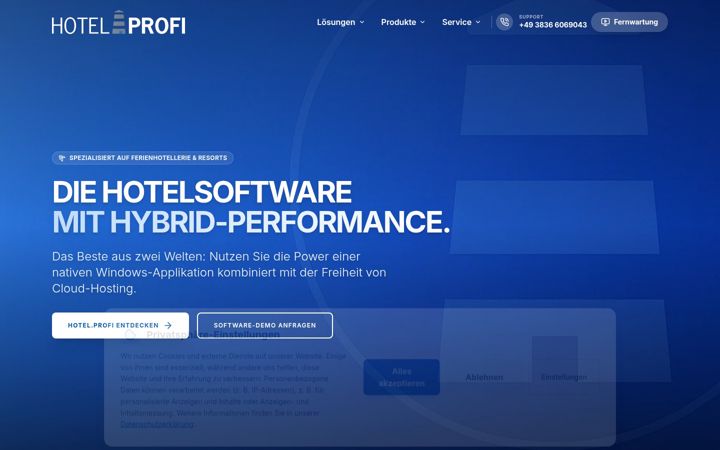 Screenshot of hotel-profi.de