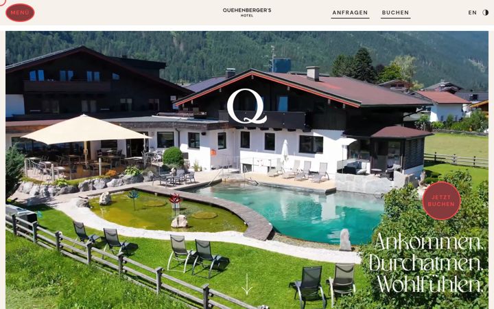 Screenshot of hotel-quehenberger.at