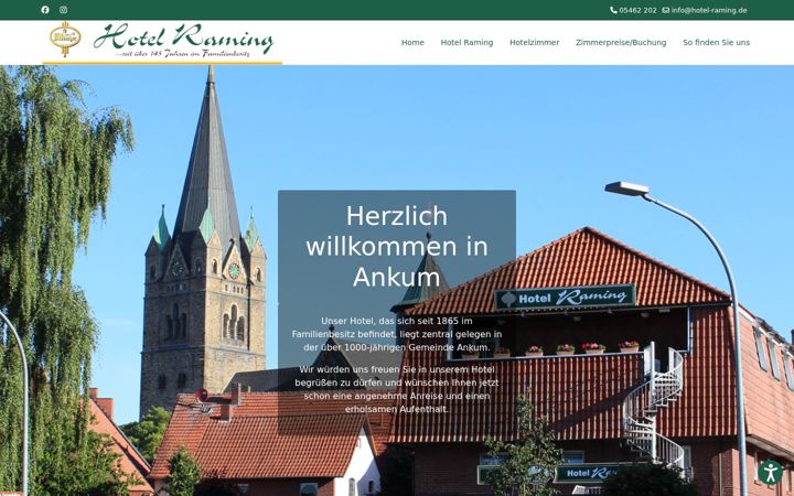Screenshot of hotel-raming.de