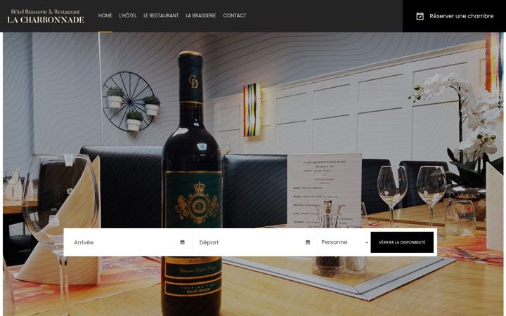 Screenshot of hotel-restaurant-lacharbonnade.lu