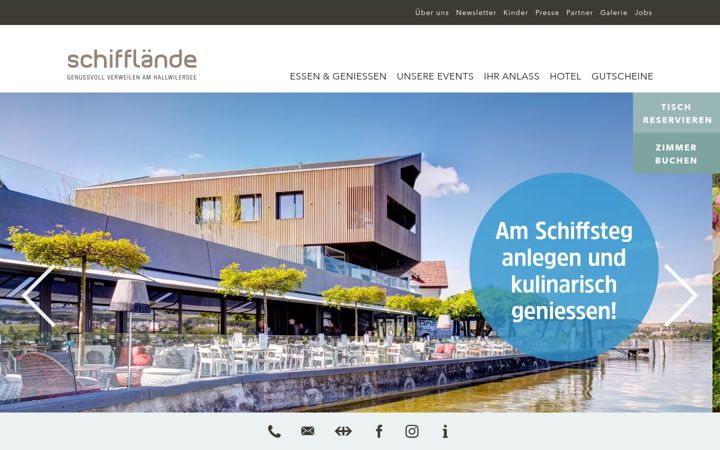Screenshot of hotel-restaurant-schifflaende.ch