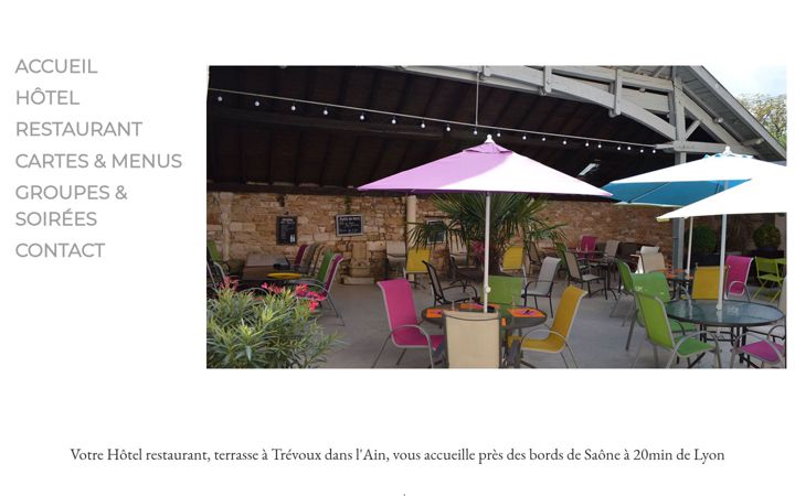 Screenshot of hotel-restaurant-villefranche-sur-saone.fr