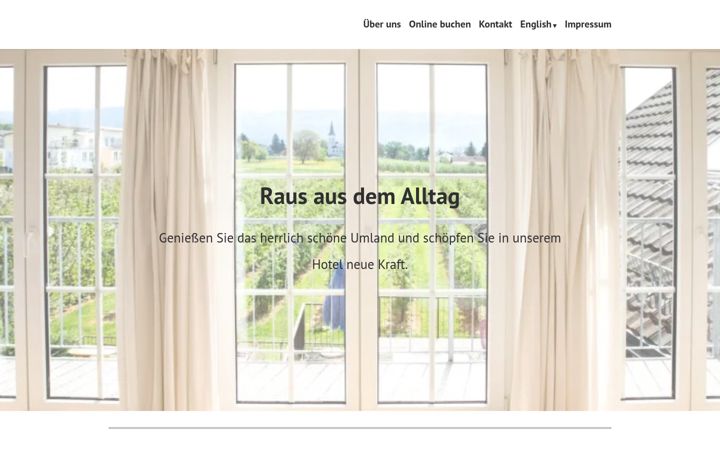 Screenshot of hotel-reutiner-hof.de