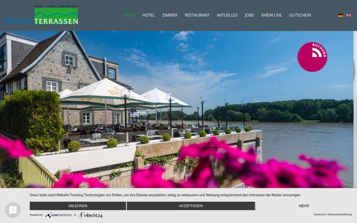 Screenshot of hotel-rheinterrassen.de