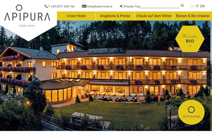 Screenshot of hotel-rinner.it