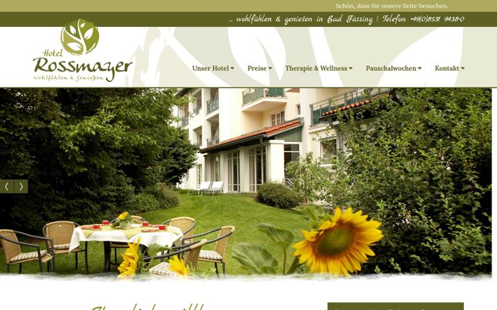 Screenshot of hotel-rossmayer.de