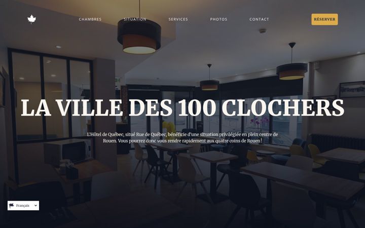 Screenshot of hotel-rouen.com
