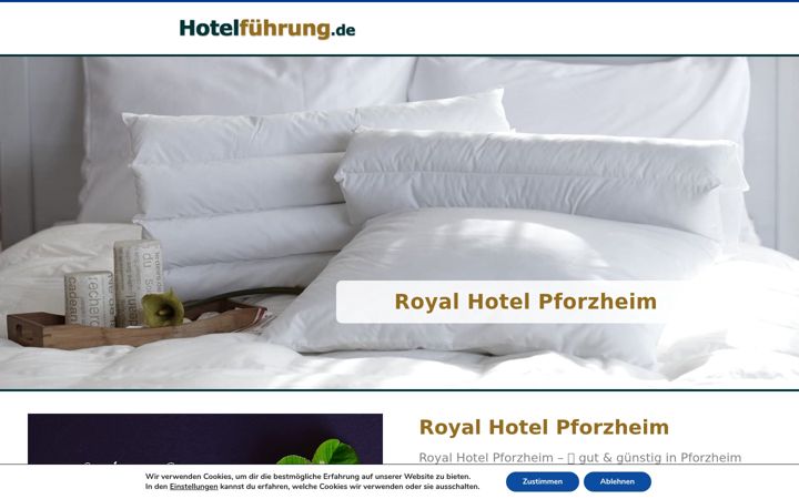 Screenshot of hotel-royal-pforzheim.de