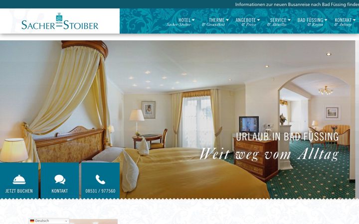 Screenshot of hotel-sacher-stoiber.de