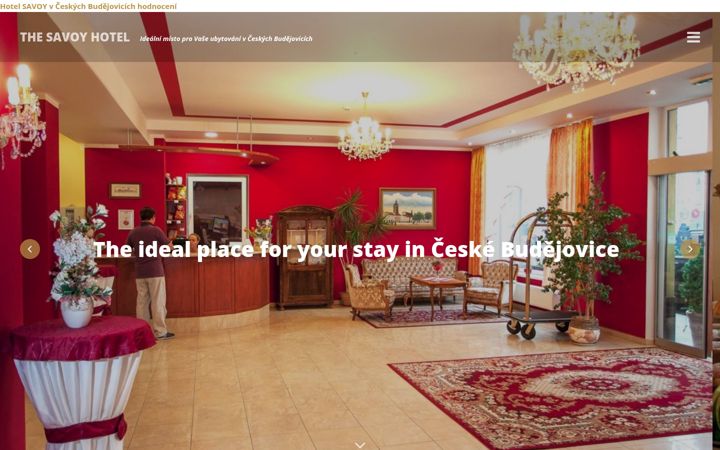 Screenshot of hotel-savoy-cb.cz