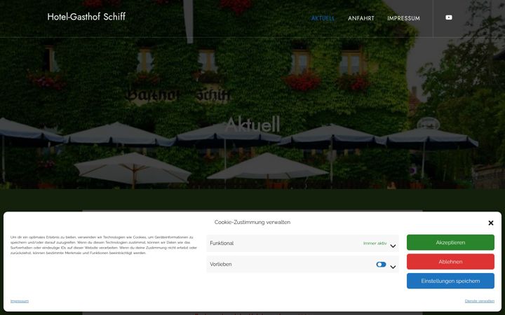 Screenshot of hotel-schiff.de