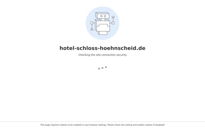 Screenshot of hotel-schloss-hoehnscheid.de