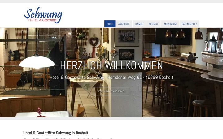 Screenshot of hotel-schwung.de