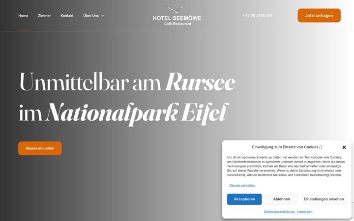 Screenshot of hotel-seemoewe.de