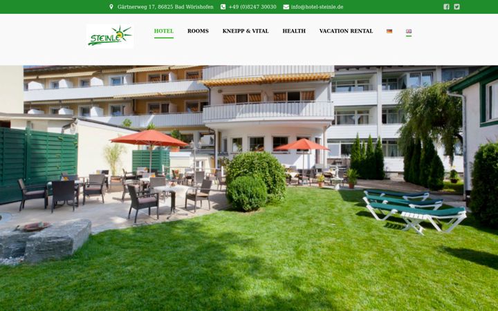 Screenshot of hotel-steinle.de