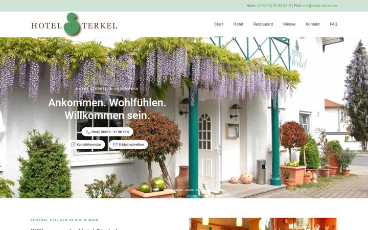 Screenshot of hotel-sterkel.de