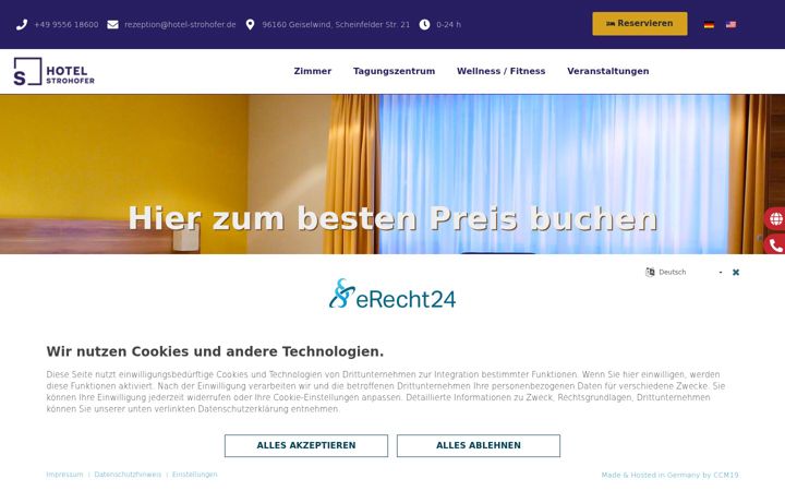 Screenshot of hotel-strohofer.de
