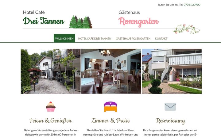 Screenshot of hotel-tannen.de