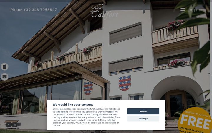 Screenshot of hotel-taufers.it
