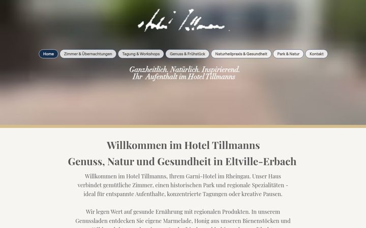 Screenshot of hotel-tillmanns.de