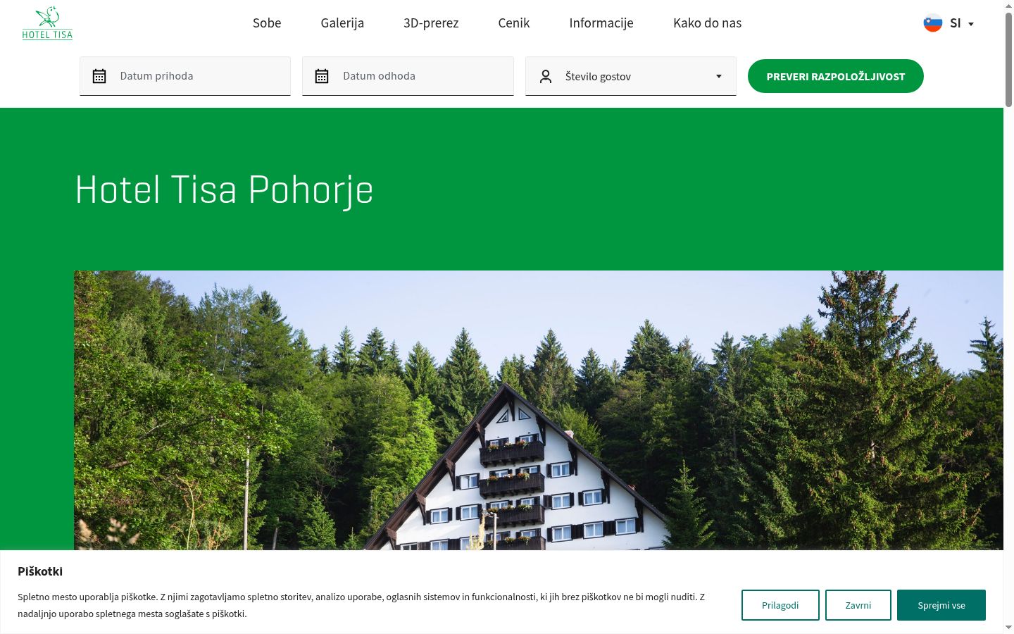 Screenshot des Einwilligungsbanners vor jeglicher Interaktion
