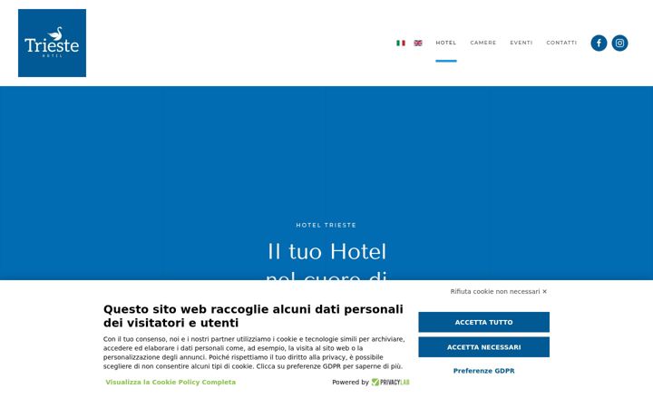 Screenshot of hotel-trieste.com