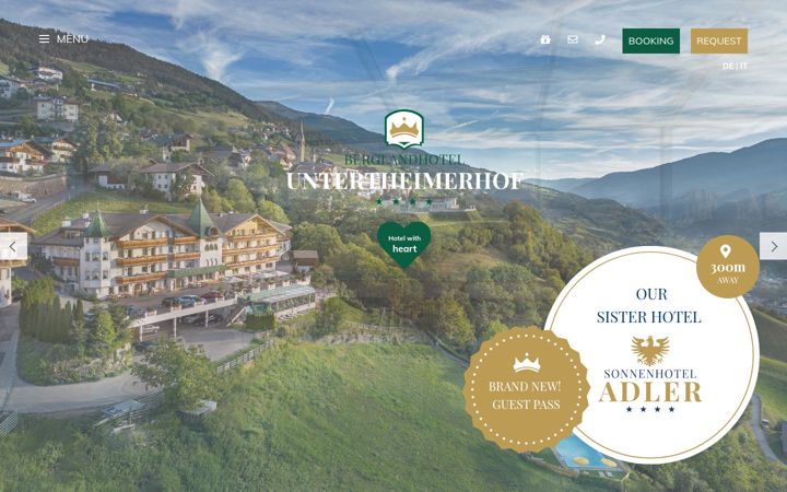 Screenshot of hotel-untertheimerhof.com