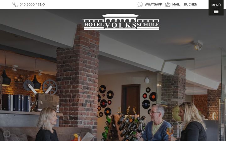 Screenshot of hotel-volksschule.de