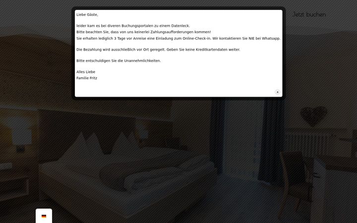 Screenshot of hotel-wald.de