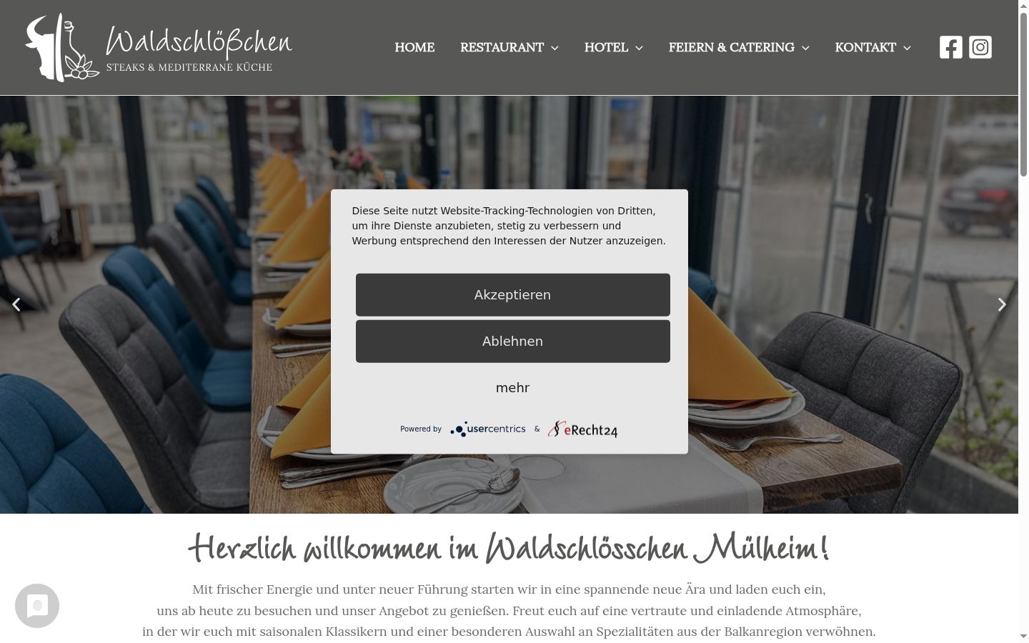 Screenshot tal-banner tal-kunsens muri qabel kwalunkwe interazzjoni