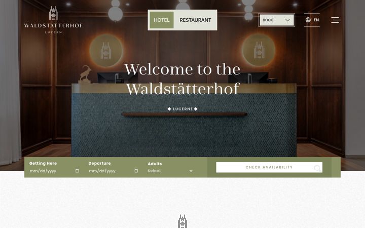 Screenshot of hotel-waldstaetterhof.ch