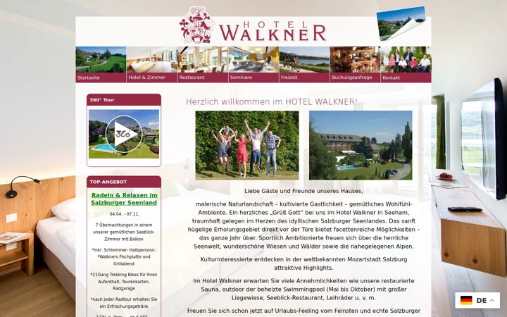 Screenshot of hotel-walkner.at